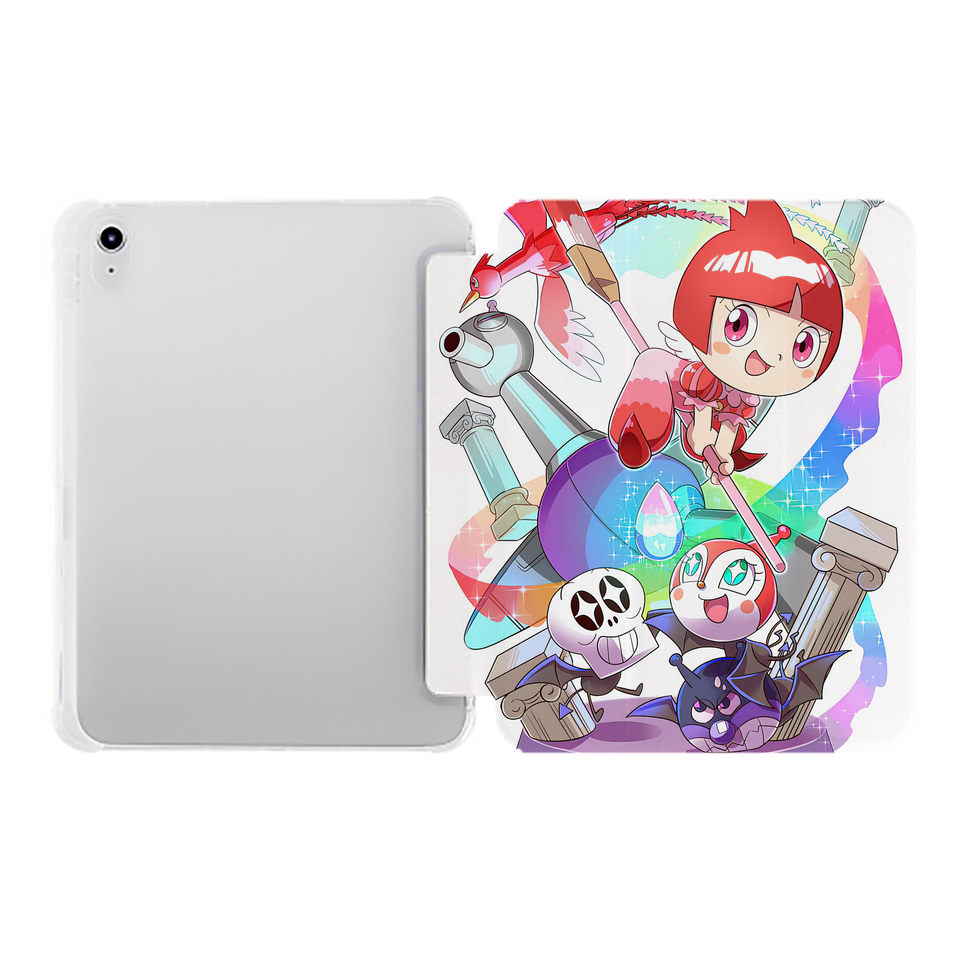 （画像用） アンパンマン Anpanman IPad ケース ペン収納付き 三つ折りスタンド PUレザー×シリコン 対応機種9.5/10.5/10.9インチ